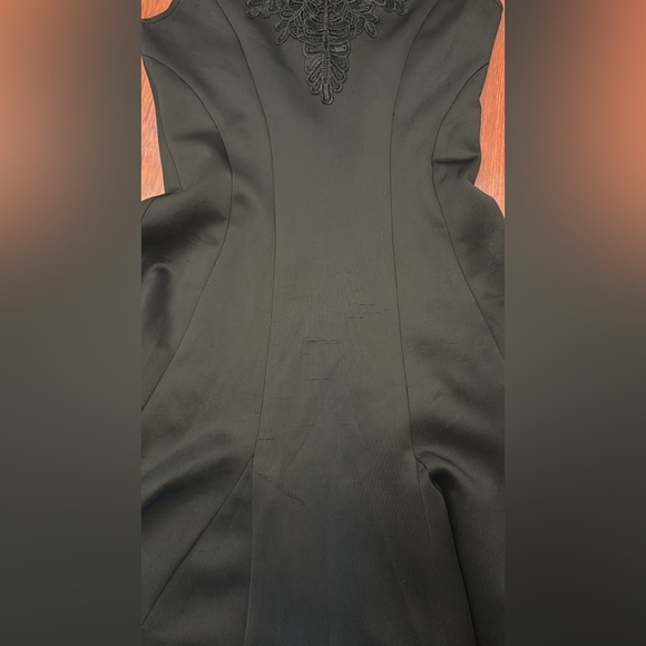 Aqua Black Lace Detail Dress Size M - Picture 7 of 10